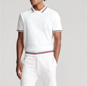Polo de Algodón para Hombre, Color Sólido, de Secado Rápido, Liso, Premium, de Alta Calidad, Suave, Informal, para Golf, con Logotipo Personalizado - Product Image 1