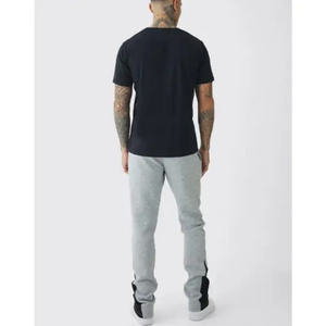 Pantalones Deportivos RICSA Unisex Gris y Negro con Bloques de Color, de Secado Rápido, de Algodón, para Deportes Electrónicos, Corte Adulto - Product Image 2
