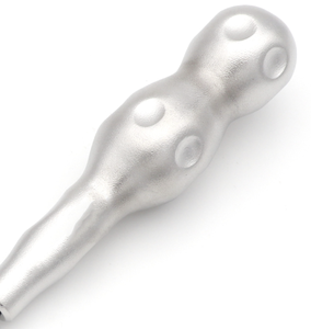 Elevador de raíz con punta retorcida recta derecha de 3 mm, negro, punta angulada lisa, instrumento de extracción dental, mango hueco, acero inoxidable quirúrgico - Product Image 3