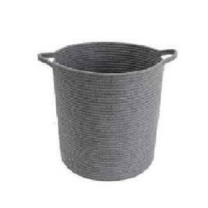Minimalist Cotton Rope Storage <b>Basket</b> with Handles <b>Large</b> Woven Laundry Hamper Toy Organizer - Product Image 4