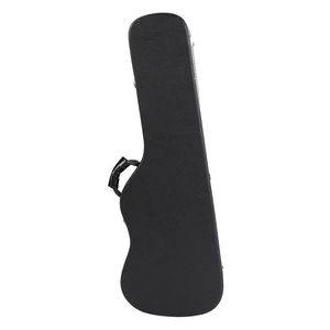 Custodia rigida per chitarra elettrica di alta qualità con superficie liscia microincavata e flangia dritta - Nera - Product Image 2