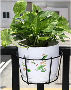 Support mural suspendu pour plantes, panier pour balcon, jardin, extérieur, présentoir pour pot de fleurs - Product Image 4