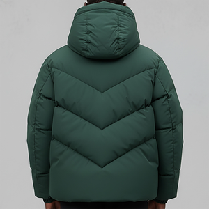 Veste matelassée longue pour homme en nylon 400T, tissu de qualité supérieure, mode hiver USA Europe, veste matelassée courte pour homme 100 % - Product Image 5