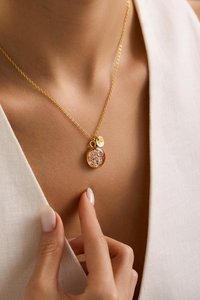 Collier personnalisé en résine époxy avec fleur de naissance, collier avec fleur du mois - Product Image 2