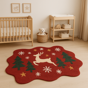 Custom Designer Modern Wool <b>Carpet</b> Abstract red Area Rug Custom Made for Elegant Interiors for Home or Picnic Factory Price - Product Image 3