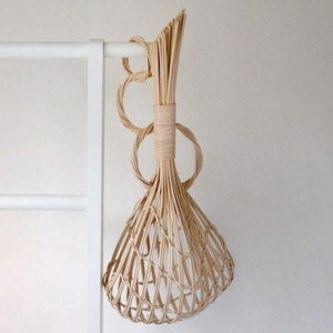 Cestas colgantes de ratán sostenible para pared de cocina, precio al por mayor, contenedor para cebollas y ajo - Product Image 2