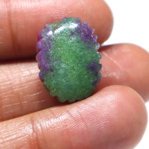 Cabujón de Zoisita Rubí Natural Tallado, Gema de Rubí Tallada a Mano, Piedra Suelta Lisa, Proveedor Mayorista para Joyería - Product Image 3