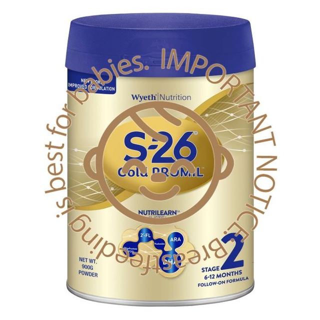 Wyeth S-26 GOLD PRO 900g Stage 2 for infants From 6 months Singapore Formulation