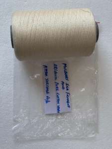 Fil de chenille brut de luxe antibactérien et écologique 60/2 certifié GOTS, mélange de soie de mûrier, pour un bon tissage fin et le crochet - Product Image 2