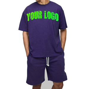 Fabricantes de Camisetas Extra Grandes, Camiseta y Pantalones Cortos para Hombre con Logotipo Personalizado, Impresión Gráfica en Serigrafía - Product Image 1