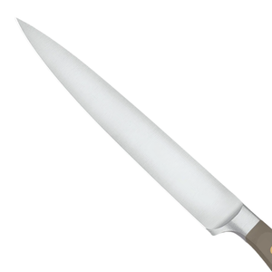 Cuchillo Multiusos de Acero Inoxidable de Precisión con Mango Triple Remachado Color Taupe para Cortar, Rebanar y Picar Verduras y Carne en la Cocina - Product Image 4