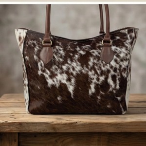 Bolso Tote de Cuero Vacuno con Múltiples Bolsillos, Bolso de Hombro de Cuero Genuino Vintage de Gran Capacidad - Product Image 5