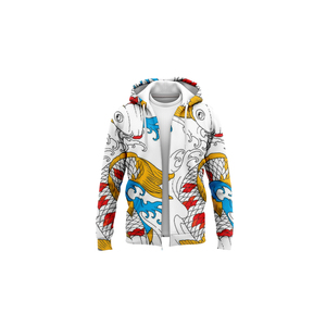 Sweat à capuche oversize d'hiver à sublimation intégrale, coupe décontractée, avec fermeture éclair, pour l'automne, fabrication OEM - Product Image 3