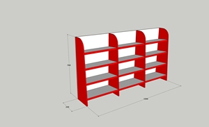 Mostrador de Caja Moderno One Tech de 1.5m con Estructura Metálica con Recubrimiento en Polvo y Superficie de Acero Inoxidable para Tiendas de Abarrotes - Product Image 5