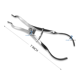 Professional Manual Dental Rubber Dam Kit Isolation <b>Tools</b> Stainless Steel Clamps Punch Forceps Autoclavable Ergonomic Endodontic - Product Image 2