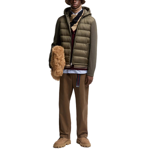 Veste matelassée pour homme en gros, personnalisable, avec capuche, pliable, avec poches, haute qualité, pour l'hiver - Product Image 6