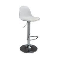 Tabouret de bar simple et moderne pour la maison Chaise en fer à hauteur réglable avec dossier haut pour la réception et le salon en plein air