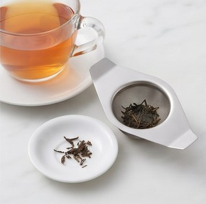 Minimalist <b>Infuser</b> in Stainless Steel <b>Tea</b> <b>Infuser</b> Strainer With Fine Mesh Filter And Resting Handles - Product Image 2