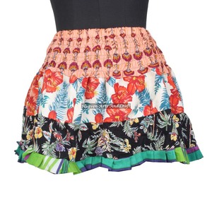 20 Inches Attractive Designer Cotton Mini Patch Work <b>Skirts</b> Boho Stylish Multi Color Patch Cotton Mini Sexy <b>Skirt</b> for Summer - Product Image 6