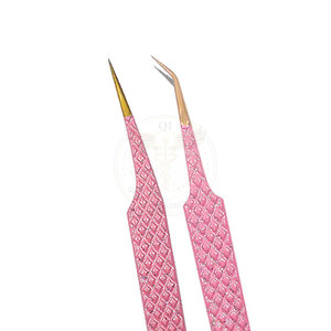 Pinzas Profesionales de Acero Inoxidable de Alta Calidad para Pestañas - Aplicador de Extensión de Pestañas con Punta Dentada Duradera para Uso en Salón - Product Image 6