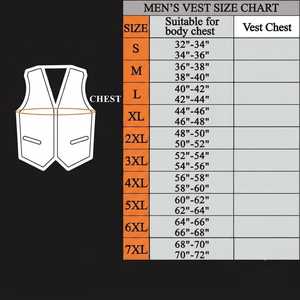 Chaleco de Motociclista de Cuero Vacuno Negro para Hombre, Chaleco de Cuero Genuino con un Solo Botón, Transpirable, Resistente al Viento, con Bolsillos, Estilo Boho - Product Image 6