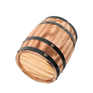 Wholesale Wood Wine Barrel Whiskey Barrel Bucket Outdoor Flower Pots for Home Kitchen <b>Bar</b> Party Decor from Vietnam - Product Image 2