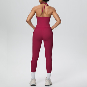 High Quality 2 Pieces Set Breathable Active Wears Quick Dry Yoga Set for Women Active Wear Gym Fitness Yoga Sets - Product Image 3