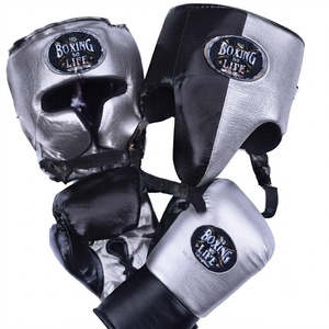 Sin boxeo no hay vida: Conjunto de guantes de boxeo y protección para la cabeza para sparring, práctica, fitness y entrenamiento en el gimnasio. - Product Image 5