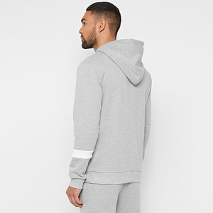 ORREN INTERNATIONAL <b>Men's</b> Casual <b>Grey</b> Hooded Sweatshirt Long Sleeve Zipper Closure <b>Hoodie</b> Pocket Custom <b>Plain</b> Activewear - Product Image 3