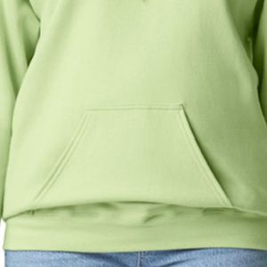 Sweat à capuche vert clair pour femme, à manches longues, en polaire, avec poche kangourou, décontracté, personnalisable, vente en gros, fournisseur de sweats à capuche - Product Image 5