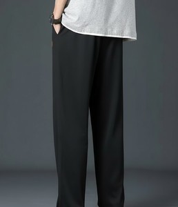 Nouvelle Collection – Pantalon Décontracté Ample et Léger en Coton 100% pour Homme, Taille Mi-Haute, Coupe Droite, Idéal pour l'Extérieur - Product Image 4