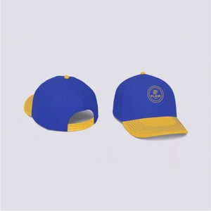 Gorra de Béisbol Premium Azul y Amarilla – Gorra Ajustable con Cierre a Presión y Logotipo Circular Bordado |   Gorra Deportiva y Urbana Personalizada - Product Image 5
