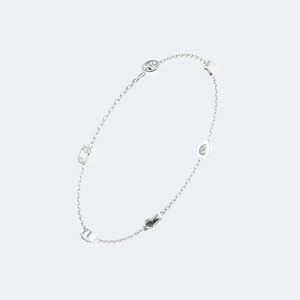 ZAWO HOUSE Rodiyam Plated <b>Bracelet</b> Round Brilliant Cut Moissanite VVS1 Diamonds Classic Style Women's Everyday Wear - Product Image 1