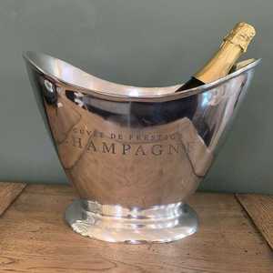 Champagne Ice Bucket Stainless Steel Classic <b>Bar</b> <b>Tool</b> Durable 10cm Diameter - Product Image 1