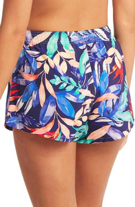 Shorts décontractés taille haute pour femme en tissu Oxford respirant avec bordure en dentelle, ceinture chaîne, couleur unie, coupe régulière, noir, blanc, beige - Product Image 2