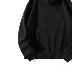 Sweat à capuche oversize vintage délavé à l'acide, brodé de strass, en mélange polyester/coton, coupe carrée, avec logo personnalisé, taille standard - Product Image 3