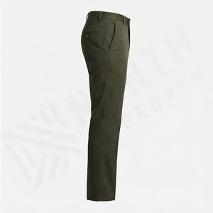 Pantalon habillé décontracté pour homme, léger, respirant, coupe droite, avec fermeture éclair centrale, haute qualité, vente en gros - Product Image 3