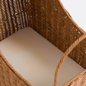 Poussette jouet en osier pour enfants, idéale pour le jeu de rôle, apporte une ambiance calme et naturelle à la chambre, fabriquée au Vietnam - Product Image 4