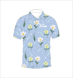 เสื้อโปโลพิมพ์ลายดอกไม้แบบกำหนดเอง แขนสั้น สวมใส่สบาย เหมาะสำหรับกอล์ฟ เทนนิส ชุดทีมฤดูร้อน - Product Image 1