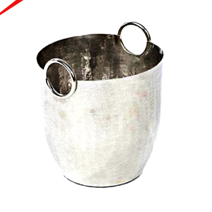 Ice Bucket Home Hotel <b>Table</b> Antique Silver Finished Champagne Bucket Wine Cooler Metal Bucket With Tiger Handles - Product Image 4