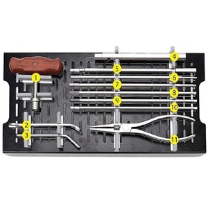 Kit de retrait manuel de clous intramédullaires 23 pièces, système d'extraction de clous multi-embouts, kit de traumatologie orthopédique - Product Image 2
