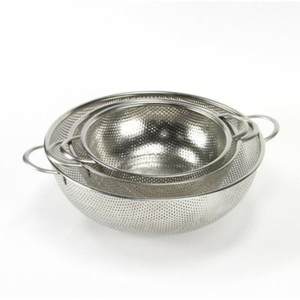 Creative Stainless Steel Conical <b>Colander</b> With Footed Base And Riveted Handles Wholesale Kitchen <b>Strainer</b> For Pasta Vegetables - Product Image 3