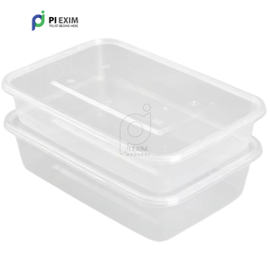 Conteneurs de stockage des aliments sans BPA recyclables à emporter en plastique de qualité avec couvercles passe au micro-ondes pour les importateurs mondiaux - Product Image 5