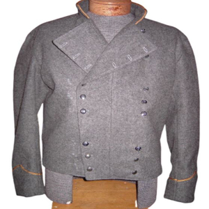 Veste d'hiver pour homme, style historique, grise, en mélange de laine, uniforme, double boutonnage, reproduction américaine, veste de cavalerie - Product Image 1