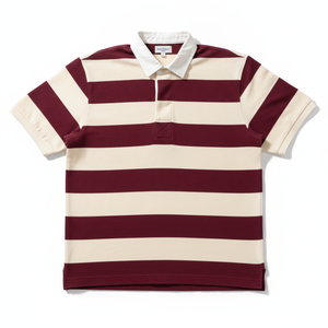 Camiseta Polo Deportiva Casual de Algodón para Hombre, a Rayas, de Manga Corta, Corte Regular, Venta al Por Mayor - Product Image 1