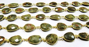 Cadena Conectora de Unakita Natural en Forma Irregular de 15 a 17 mm, Se Vende por Pie - Product Image 2