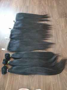 Extensiones de Cabello Humano Virgen Vietnamita 100% de Alta Calidad, Cabello Natural Liso con Cutícula, Doble Trama a Máquina, Cabello Decolorado - Product Image 2