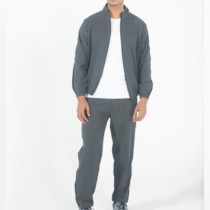 Survêtements de sport décontractés respirants de haute qualité, en nylon coupe-vent avec fermeture éclair intégrale pour hommes - Product Image 5