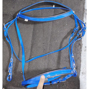 POUR VENDRE PVC SANGLE Brides décoratif HORSE bride COULEUR GRIS ET BLEU AVEC ROUILLE RACCORDS EN DOLLAR 8 - Product Image 2