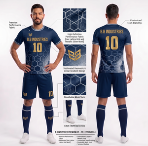 Ensemble de maillots de football personnalisés sublimés motif flux volcanique, respirant, en maille, rouge anthracite, avec chaussettes techniques propres, OEM - Product Image 6